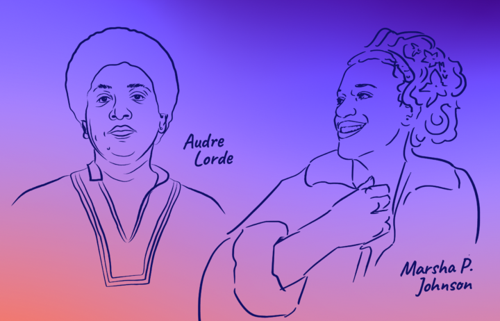 Illustrations of Audre Lorde & Marsha P. Johnson